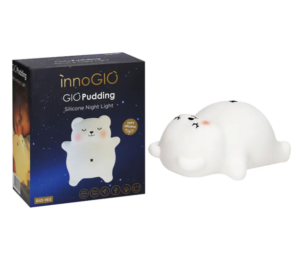 InnoGIO Silikonowa lampka nocna PUDDING - 1537883 - zdjęcie 2